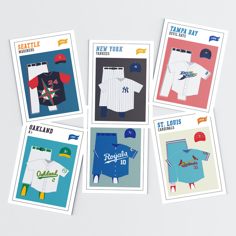 Baseball Uniforms Collage Kit