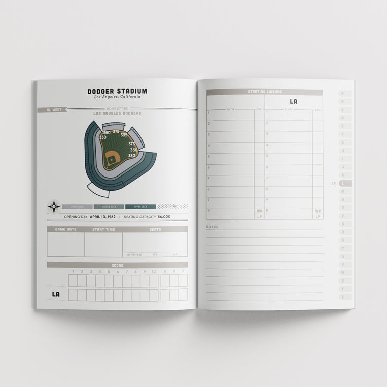 Major League Ballparks Logbook