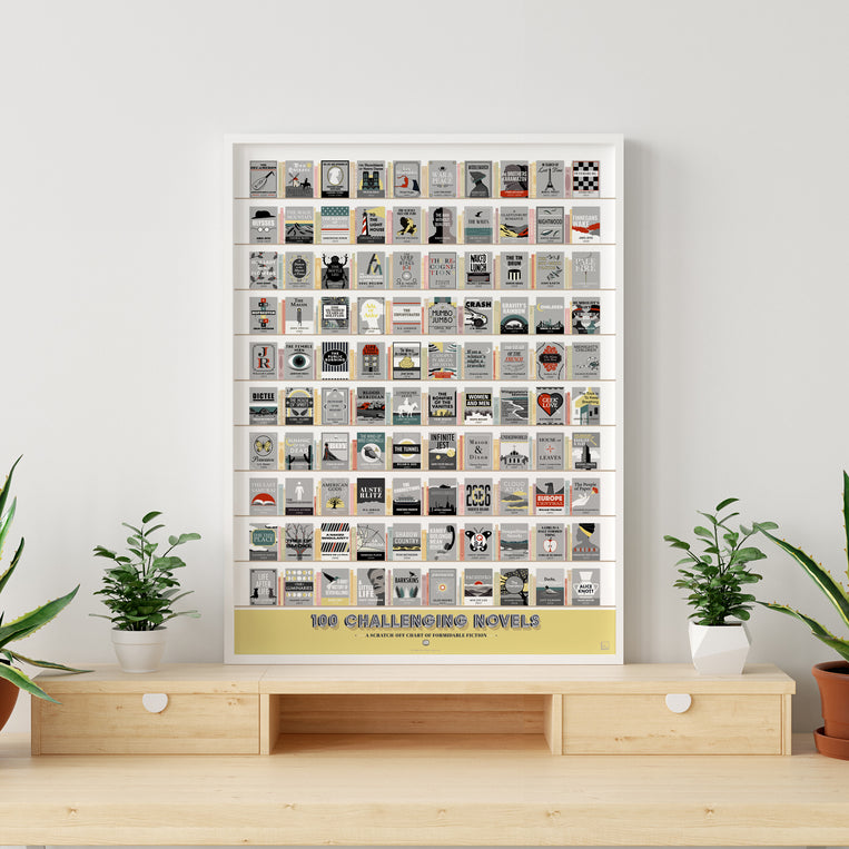 100 Challenging Novels Scratch-Off Chart