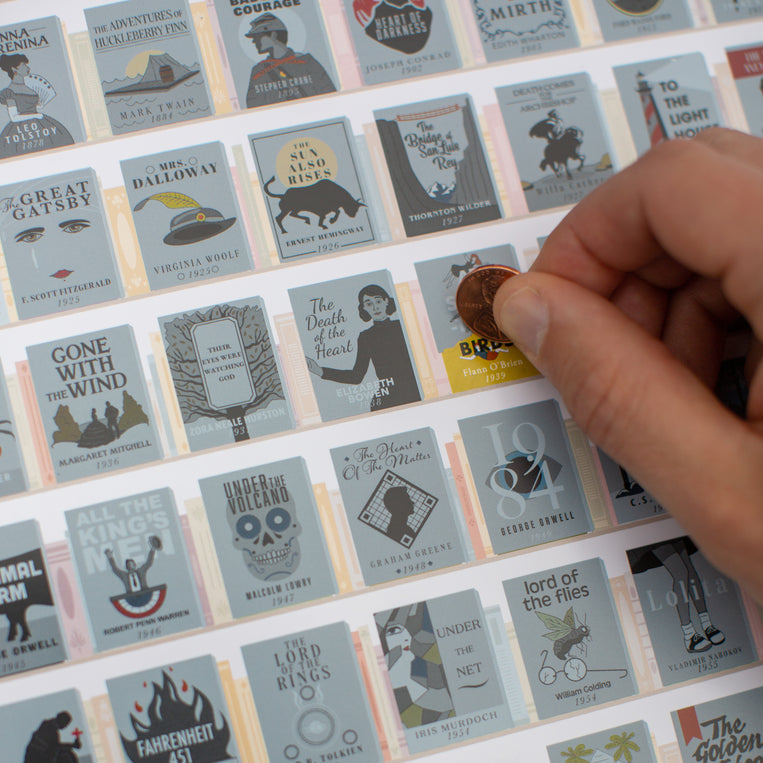 100 Essential Novels Scratch-Off Chart