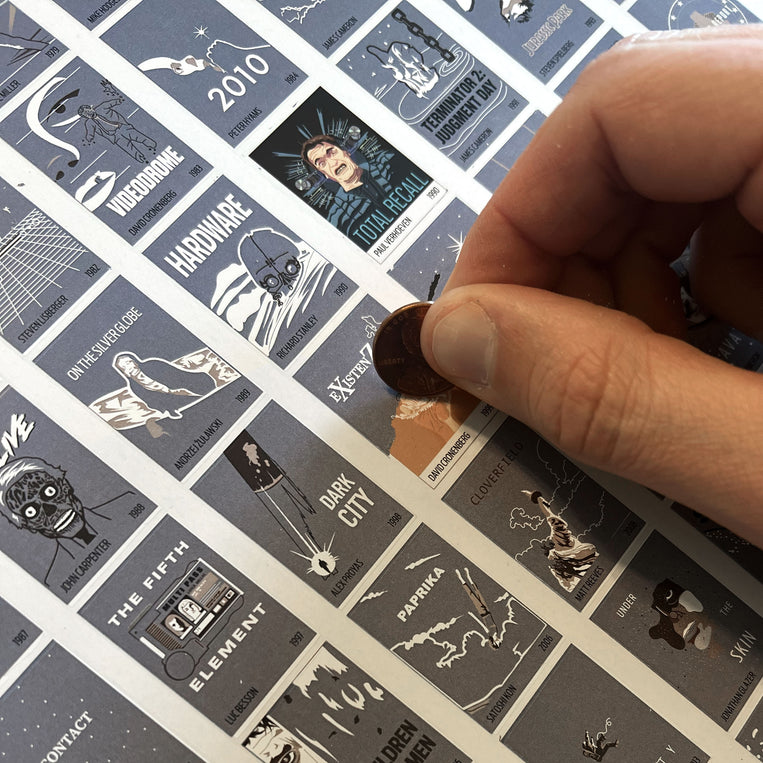 100 Sci-Fi Movies Scratch-Off Chart