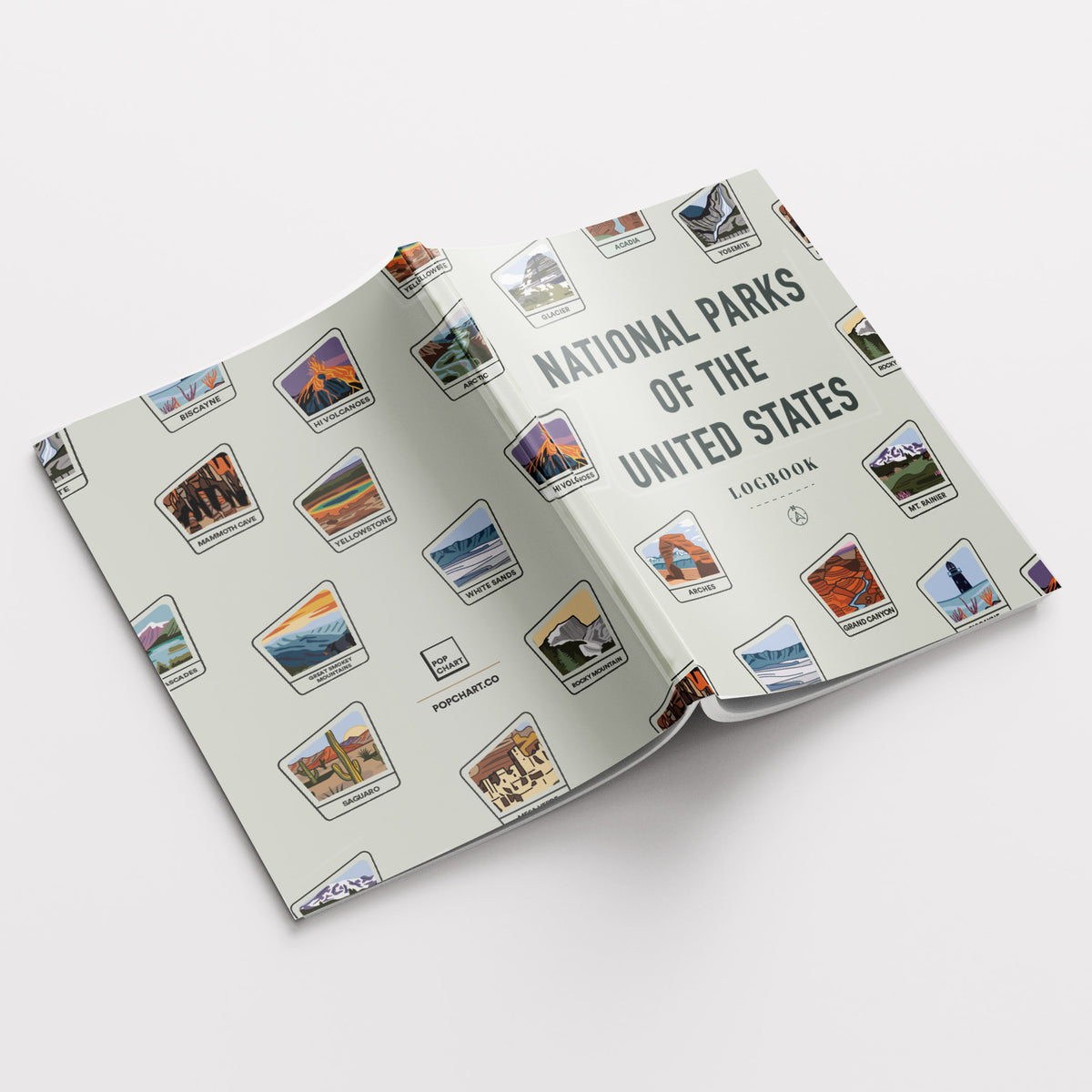 National Parks of the US Logbook notebook, additional view