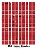 100 Horror Movies Scratch-Off Chart