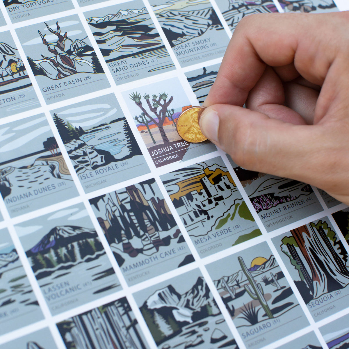 National Parks Scratch-Off Chart print, additional view