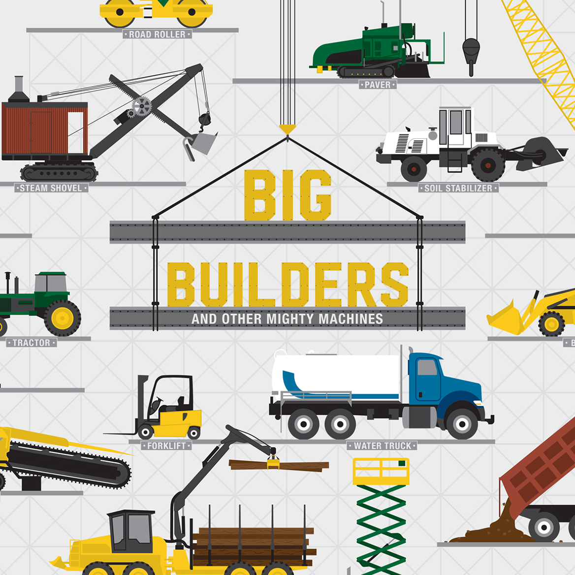 Big Builders and Other Mighty Machines print, styled view