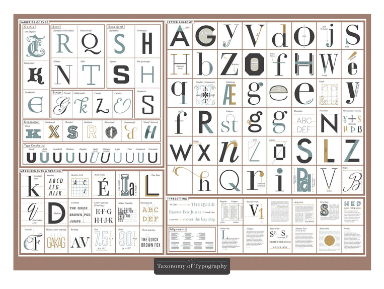 The Taxonomy of Typography