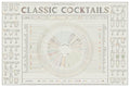 Circular diagram connecting spirits and mixers to 60 classic cocktail recipes.