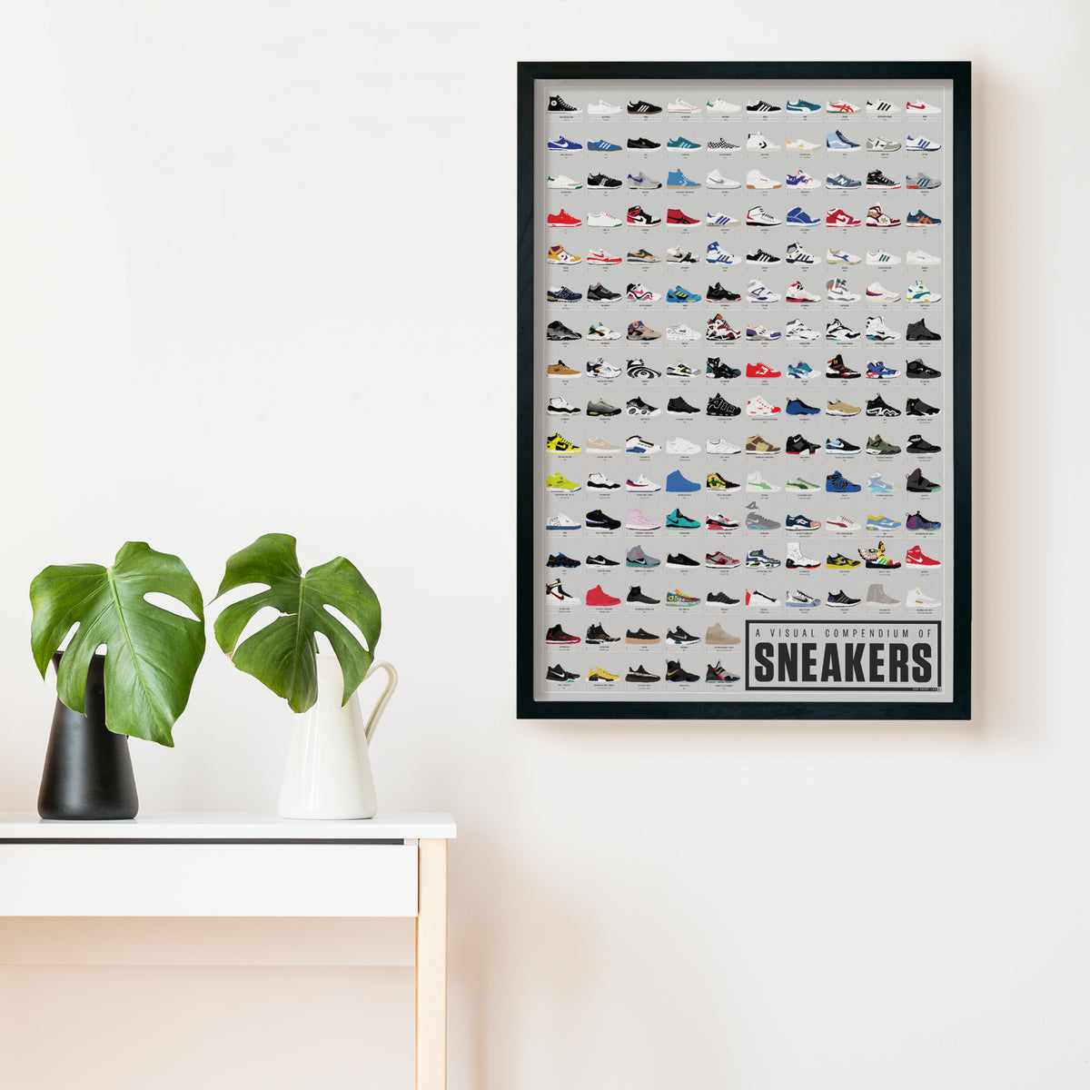 Sneakers Compendium (Vintage) print, detail view