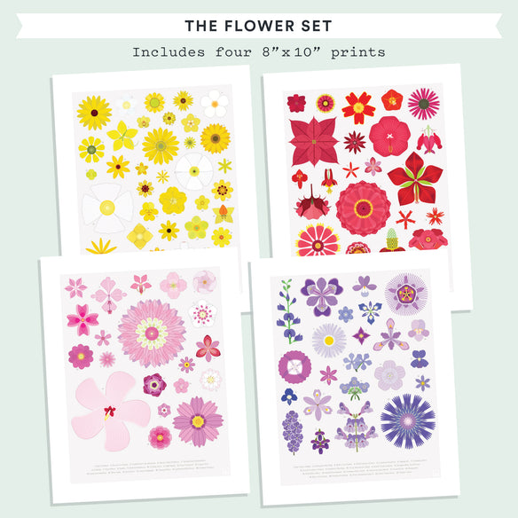 American Flowers Mini-Print 4-Pack