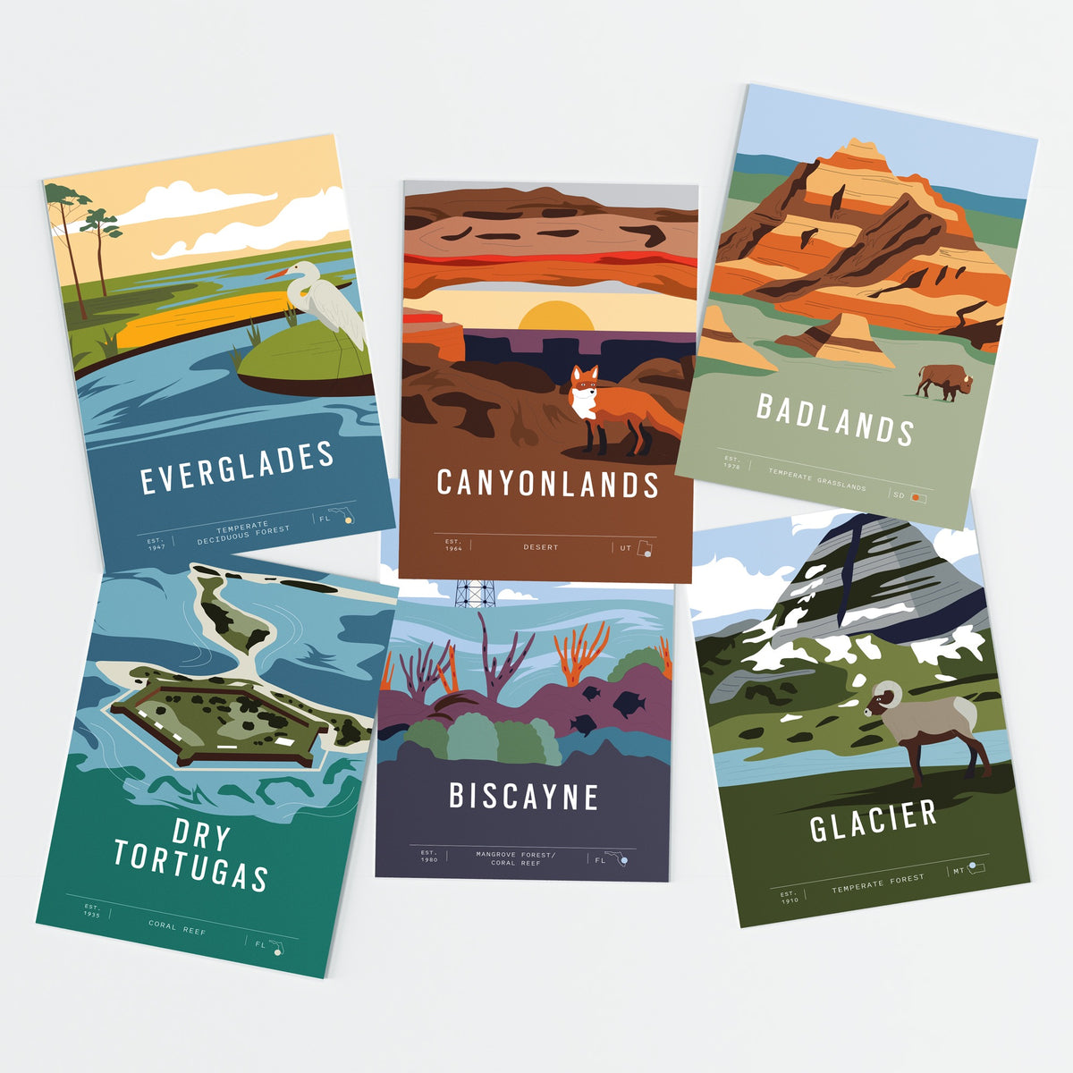 National Parks Collage Kit collage kit, close-up detail view